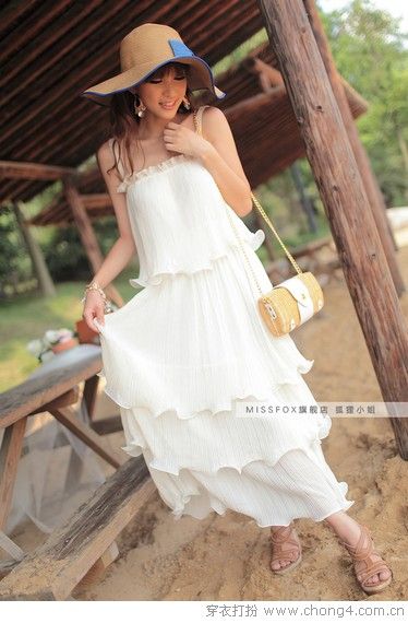 仙女气质唯美长裙