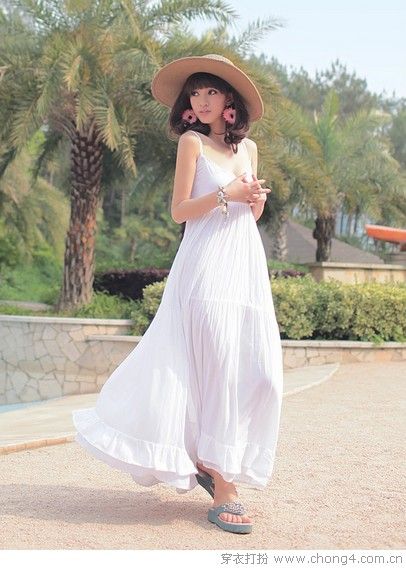 仙女气质唯美长裙