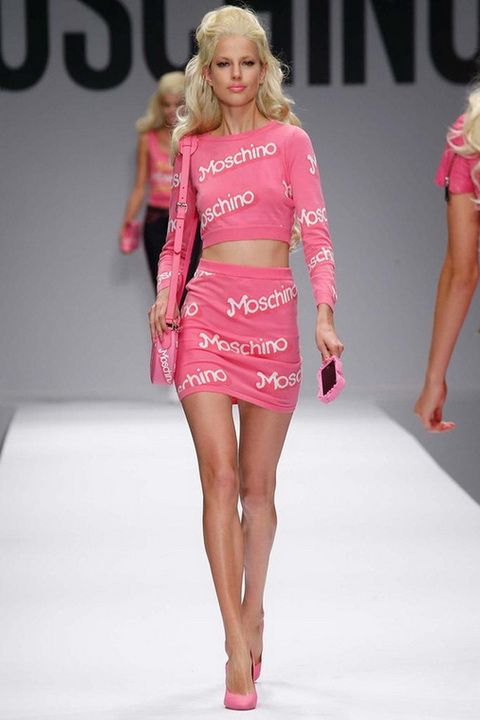 Moschino2015春夏米兰时装周 粉色系列图集
